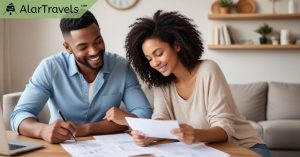 10 Romantic & Affordable Weekend Getaways for Couples 13 A visual guide featuring a map with budget-friendly destinations circled, illustrating ways to save money on travel.