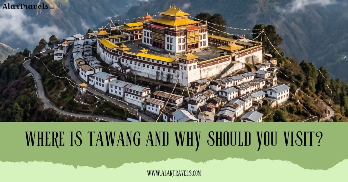 Tawang Monastery and Himalayan landscape in Arunachal Pradesh