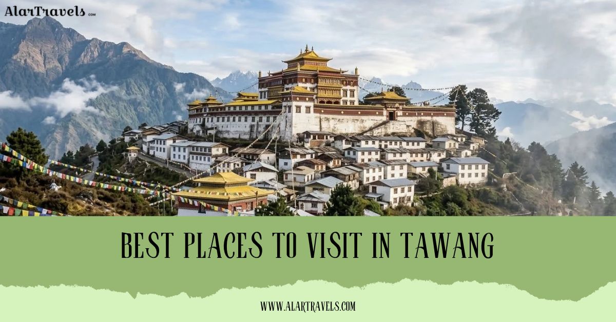 Exterior view of Tawang Monastery in Arunachal Pradesh